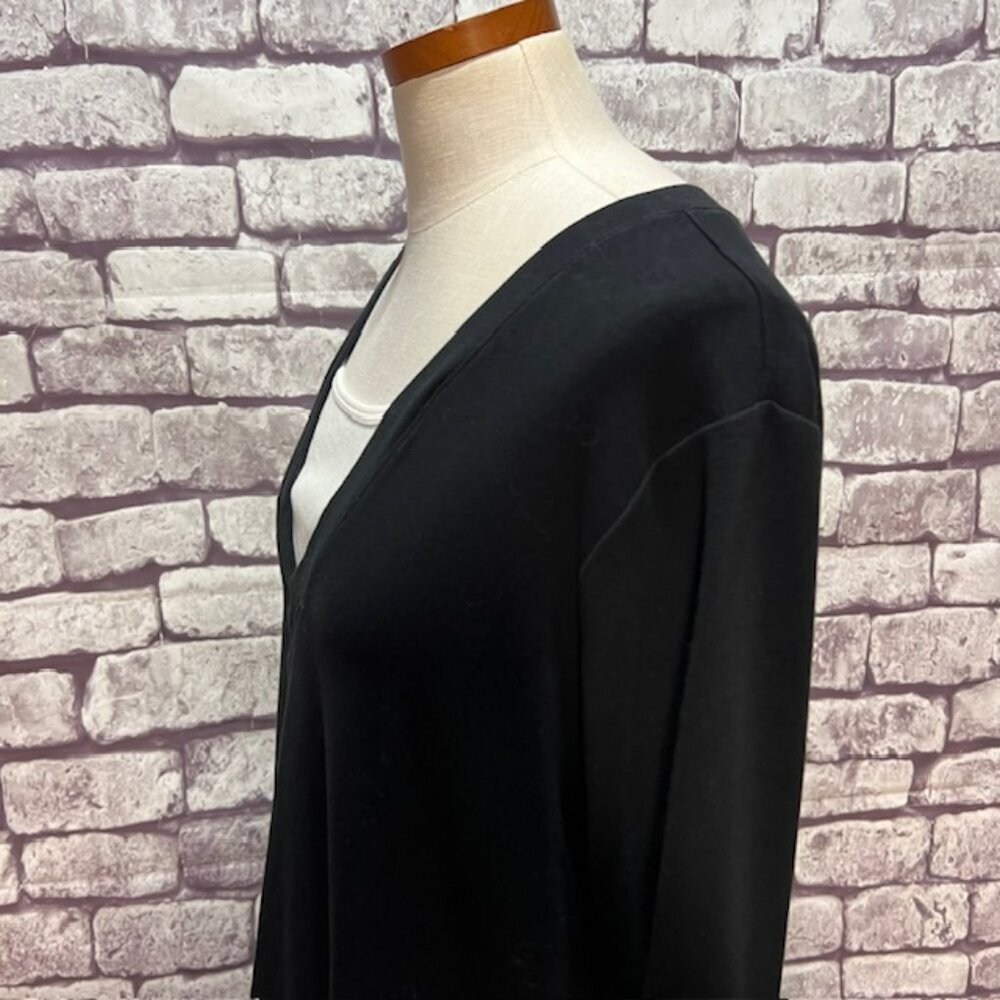 Chico's Black & White 3/4 Sleeve Blouse Size XL - Picture 5 of 9